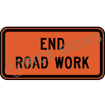 End Road Work Sign