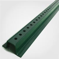 Green Steel U-Channel Sign Post