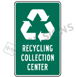 Recycling Collection Center Sign