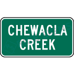 Creek Marker Sign