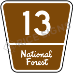 Forest Route Marker Signs