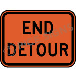 End Detour Signs