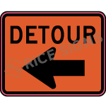 Detour Left Arrow