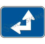 Up And Left Arrow Sign