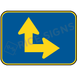 Up And Right Arrow Sign