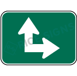 Up And Right Arrow Sign