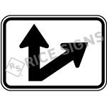 Up And Right Slanted Arrow Sign