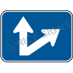 Up And Right Slanted Arrow Sign