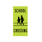 Folding Portable School Crossing - 12x24