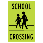 Folding Portable School Crossing - 24x36