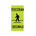 Folding Portable Pedestrian Crosswalk - 12x24