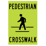 Folding Portable Pedestrian Crosswalk - 24x36
