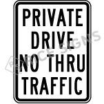 Private Drive No Thru Traffic