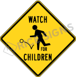 A picture and link to Watch for Children Signs