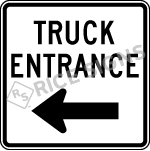 Truck Entrance Sign