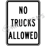 No Trucks Allowed