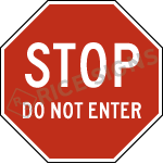 Stop Do Not Enter