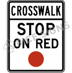 Crosswalk Stop On Red