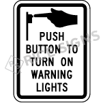 Crosswalk Push Button Style 5 Sign