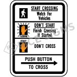 Crosswalk Style 4 Sign