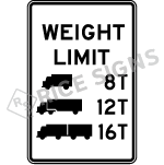 Weight Limit Tons Symbol