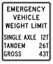 Emergency Vehicle Weight Limit Per Axle