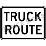 Truck Route Sign