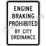 Engine Braking Prohibited By City Ordinance