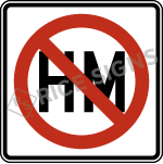 Hazardous Materials Prohibited Sign