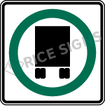 National Network Trucks Permitted Truck Route Symbol Signs
