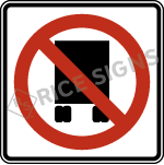 National Network Trucks Prohibited Symbol