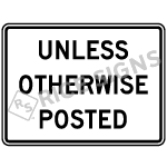 Unless Otherwise Posted