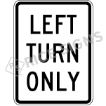 Left Turn Only