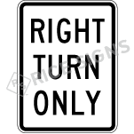 Right Turn Only