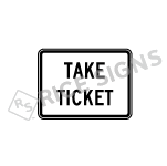Take Ticket Signs