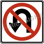 No U-turn Sign