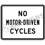 No Motor-driven Cycles