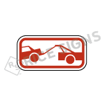 Tow Away Symbol Red Signs