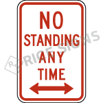 No Standing Any Time