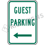 Guest Parking With Arrow