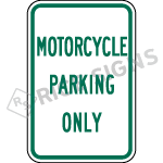 Motorcycle Parking Only