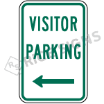 Visitor Parking With Arrow