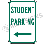 Student Parking With Arrow