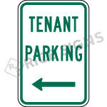 Tenant Parking With Arrow Sign