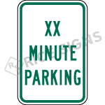 Minute Parking Signs