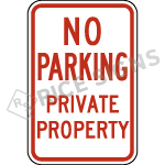 No Parking Private Property Signs
