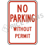 No Parking Without Permit