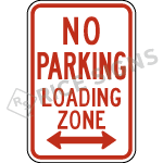 No Parking Loading Zone