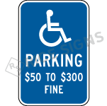 Missouri Parking 50 To 300 Fine Sign