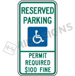 Montana Reserved Parking Permit Required